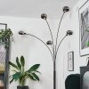 Nikkala Lámpara de pie Cromo, Negro, 5 luces