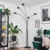 Nikkala Lámpara de pie Cromo, Negro, 5 luces