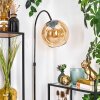 Koyoto Lámpara de pie Cromo, Negro, 1 luz