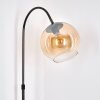 Koyoto Lámpara de pie Cromo, Negro, 1 luz