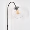 Koyoto Lámpara de pie Cromo, Negro, 1 luz