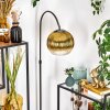 Koyoto Lámpara de pie Cromo, Negro, 1 luz