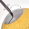 Koyoto Lámpara de pie Cromo, Negro, 1 luz