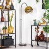 Koyoto Lámpara de pie Cromo, Negro, 1 luz