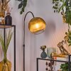 Koyoto Lámpara de pie, Lámparas de pie tipo arco Cromo, Negro, 1 luz