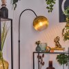 Koyoto Lámpara de pie, Lámparas de pie tipo arco Cromo, Negro, 1 luz