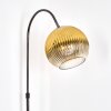 Koyoto Lámpara de pie, Lámparas de pie tipo arco Cromo, Negro, 1 luz