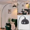 Baloca Lámpara de pie, Lámparas de pie tipo arco Negro, 1 luz