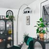 Baloca Lámpara de pie Cromo, Negro, 1 luz
