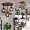 Gastor Plafones, Luminarias esféricas 45 cm Ahumado, 5 luces