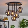 Gastor Plafones, Luminarias esféricas 45 cm Ahumado, 5 luces