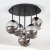Gastor Plafones, Luminarias esféricas 45 cm Ahumado, 5 luces