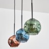 Ripoll Lámparas suspendidas, Luminarias esféricas, Lámparas colgantes Azul, Verde, Color cobre, 3 luces