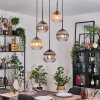 Koyoto Lámparas suspendidas, Luminarias esféricas, Lámpara colgante de clúster Colores ámbar, Transparente, Ahumado, 5 luces