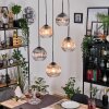 Koyoto Lámparas suspendidas, Luminarias esféricas, Lámpara colgante de clúster Colores ámbar, Transparente, Ahumado, 5 luces