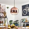 Koyoto Lámparas suspendidas, Luminarias esféricas, Lámparas colgantes dorado, Negro, 1 luz