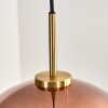 Koyoto Lámparas suspendidas, Luminarias esféricas, Lámparas colgantes dorado, Negro, 1 luz