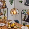 Koyoto Lámparas suspendidas, Luminarias esféricas, Lámparas colgantes dorado, Negro, 1 luz