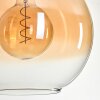 Koyoto Lámparas suspendidas, Luminarias esféricas, Lámparas colgantes dorado, Negro, 1 luz