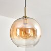 Koyoto Lámparas suspendidas, Luminarias esféricas, Lámparas colgantes dorado, Negro, 1 luz