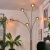 Nikkala Lámpara de pie Cromo, Negro, 5 luces