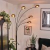 Nikkala Lámpara de pie Cromo, Negro, 5 luces