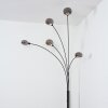 Nikkala Lámpara de pie Cromo, Negro, 5 luces