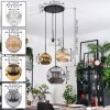 Ripoll Lámparas suspendidas, Luminarias esféricas, Lámpara colgante de clúster Colores ámbar, dorado, Transparente, Ahumado, 4 luces