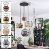 Ripoll Lámparas suspendidas, Luminarias esféricas, Lámpara colgante de clúster Colores ámbar, dorado, Color cobre, Ahumado, 4 luces