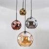 Ripoll Lámparas suspendidas, Luminarias esféricas, Lámpara colgante de clúster Colores ámbar, dorado, Color cobre, Ahumado, 4 luces