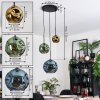 Ripoll Lámparas suspendidas, Luminarias esféricas, Lámpara colgante de clúster Azul, dorado, Verde, 3 luces