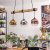Ripoll Lámparas suspendidas, Luminarias esféricas, Lámparas colgantes Crudo, Negro, 3 luces