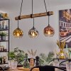 Ripoll Lámparas suspendidas, Luminarias esféricas, Lámparas colgantes Crudo, Negro, 3 luces