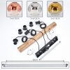 Ripoll Lámparas suspendidas, Luminarias esféricas, Lámparas colgantes Crudo, Negro, 3 luces
