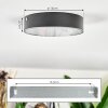 Elmar Plafones LED Negro, 1 luz