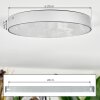 Elmar Plafones LED Plata, 1 luz