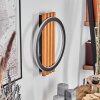Pompu Apliques LED Crudo, Negro, 1 luz