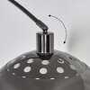Baloca Lámpara de pie Cromo, Negro, 1 luz