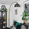 Baloca Lámpara de pie Cromo, Negro, 1 luz