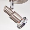 Firan Plafones, Spot techo LED Cromo, Níquel-mate, 1 luz