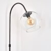 Koyoto Lámpara de pie Cromo, Negro, 1 luz