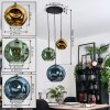 Ripoll Lámparas suspendidas, Luminarias esféricas, Lámpara colgante de clúster Azul, dorado, Verde, 3 luces