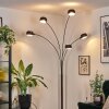 Nikkala Lámpara de pie Cromo, Negro, 5 luces