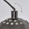 Baloca Lámpara de pie Cromo, Negro, 1 luz