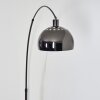 Baloca Lámpara de pie Cromo, Negro, 1 luz