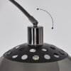 Baloca Lámpara de pie Cromo, Negro, 1 luz