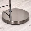 Koyoto Lámpara de pie Cromo, Negro, 1 luz
