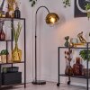 Koyoto Lámpara de pie Cromo, Negro, 1 luz