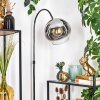 Koyoto Lámpara de pie Cromo, Negro, 1 luz