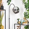 Koyoto Lámpara de pie Cromo, Negro, 1 luz